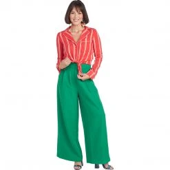 BURU White Label Clothing PJ Blouse - Red Stripe