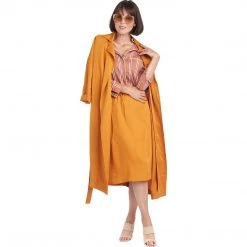 BURU White Label PJ Blouse - Brown Stripe