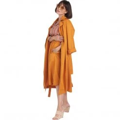 BURU White Label PJ Blouse - Brown Stripe