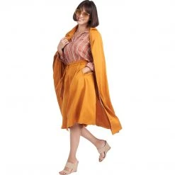 BURU White Label PJ Blouse - Brown Stripe