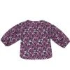 BURU White Label Button Sleeve Blouse - Purple Floral - Final Sale 2 BURU White Label Button Sleeve Blouse - Purple Floral - Final Sale