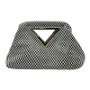 Buru Accessories Checker Board V Clutch - Black & White