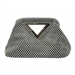 Buru Accessories Checker Board V Clutch - Black & White