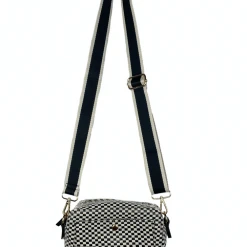Buru Accessories Checker Crossbody - Black & White