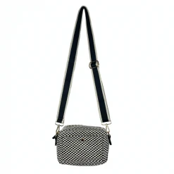 Buru Accessories Checker Crossbody - Black & White