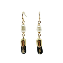 Buru Accessories Chill Pill Earings - Black