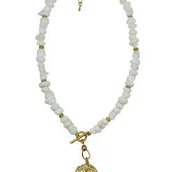Buru Accessories Coin Necklace - White