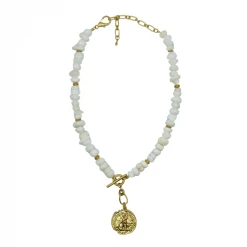 Buru Accessories Coin Necklace - White