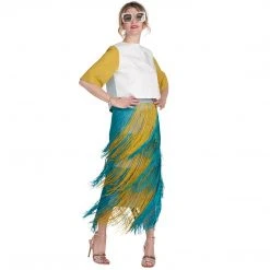 BURU White Label Color Block Mom Crop - White - Final Sale Clothing