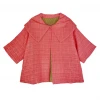 BURU Pink Label Cropped Car Coat - Coral Tweed