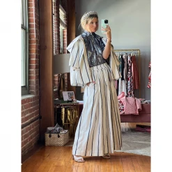 BURU White Label Cropped Car Coat - Sparkle Stripe 33 BURU White Label Cropped Car Coat - Sparkle Stripe