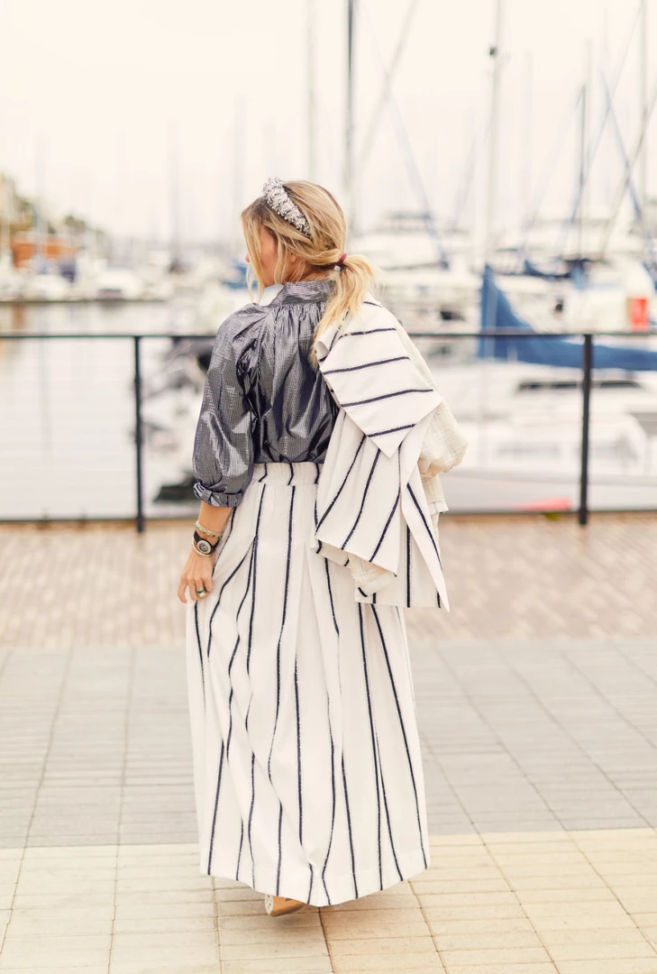 BURU White Label Cropped Car Coat - Sparkle Stripe 6 BURU White Label Cropped Car Coat - Sparkle Stripe