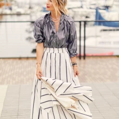 BURU White Label Cropped Car Coat - Sparkle Stripe 25 BURU White Label Cropped Car Coat - Sparkle Stripe