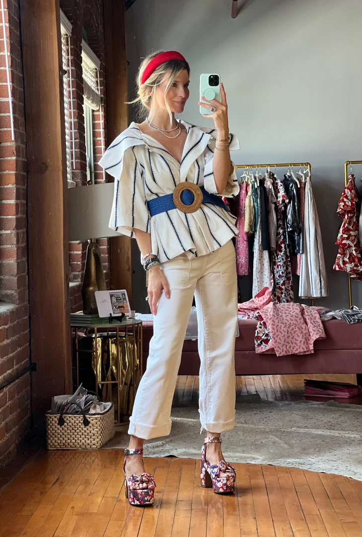 BURU White Label Cropped Car Coat - Sparkle Stripe 11 BURU White Label Cropped Car Coat - Sparkle Stripe