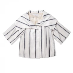 BURU White Label Cropped Car Coat - Sparkle Stripe 35 BURU White Label Cropped Car Coat - Sparkle Stripe
