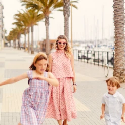 BURU White Label Cropped Sleeveless Mod Top - Red Paisley