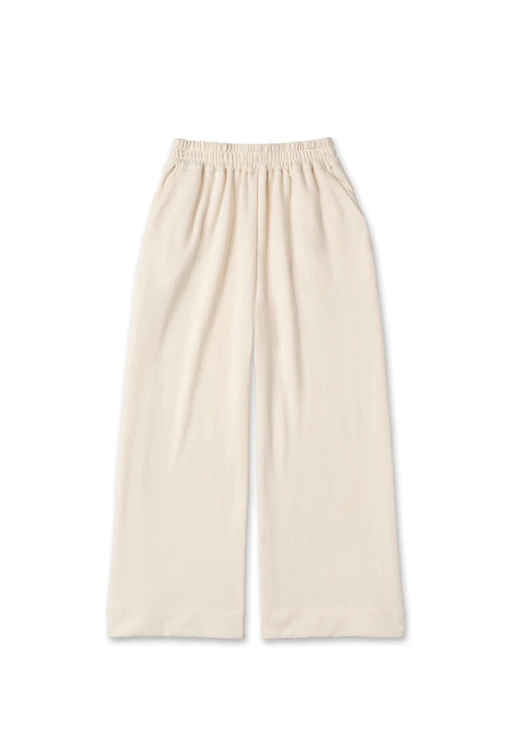 BURU Pink Label Wide Leg Cropped Trouser - Ivory 3 BURU Pink Label Wide Leg Cropped Trouser - Ivory