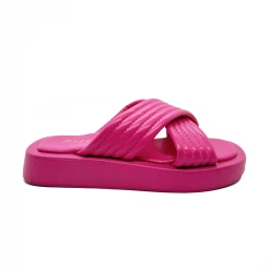 Buru Accessories Crossover Puffer Sandals - Pink