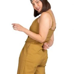 BURU White Label Clothing Deniz Double Breasted Vest - Mustard - Final Sale