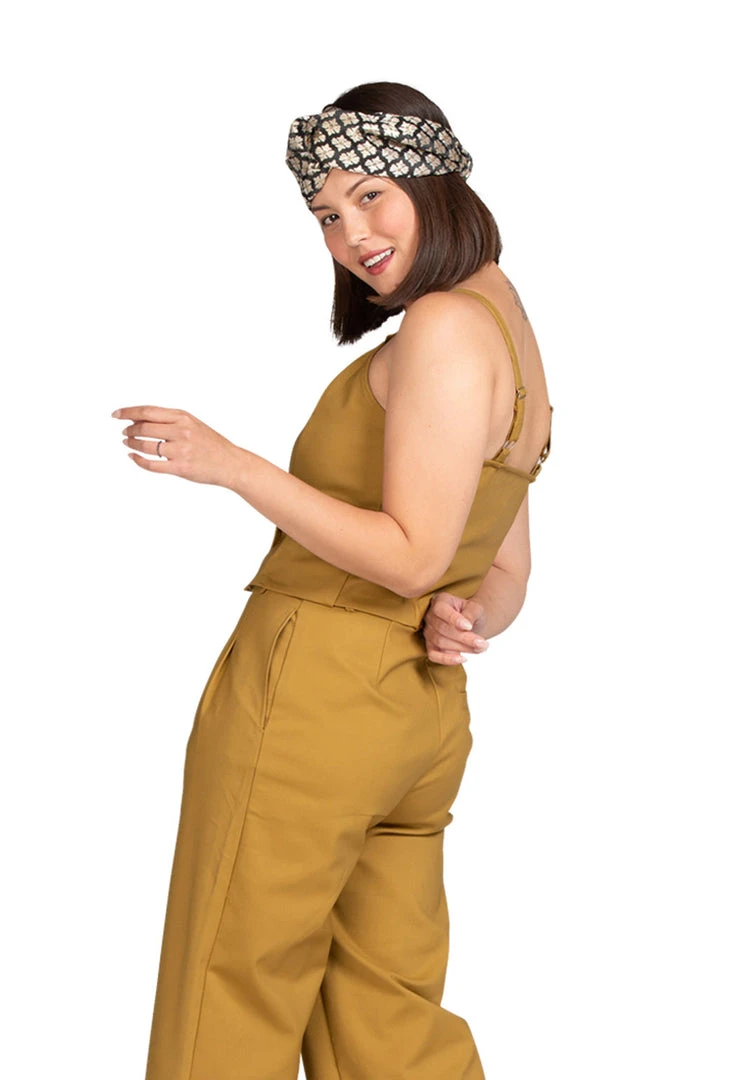 BURU White Label Clothing Deniz Double Breasted Vest - Mustard - Final Sale 4 BURU White Label Clothing Deniz Double Breasted Vest - Mustard - Final Sale