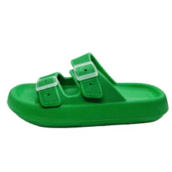 Buru Accessories Double Strap Foam Sandals - Green