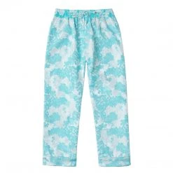 BURU White Label Bottoms Everyday Pants - Aqua Brocade