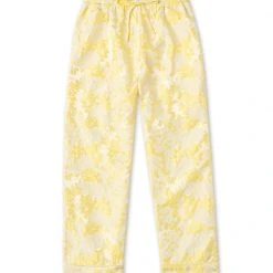 Outlet Vive In Style Store 18 BURU White Label Everyday Pants - Yellow Brocade