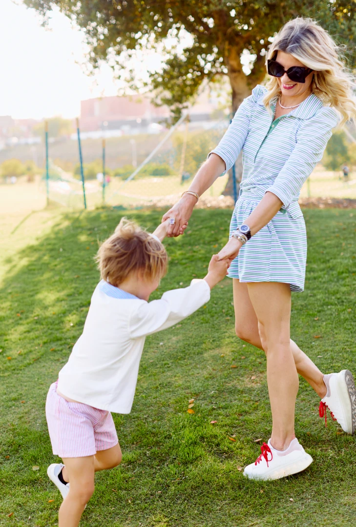 BURU White Label Everyday Shorts - Blue & Green Stripe Clothing 4 BURU White Label Everyday Shorts - Blue & Green Stripe Clothing