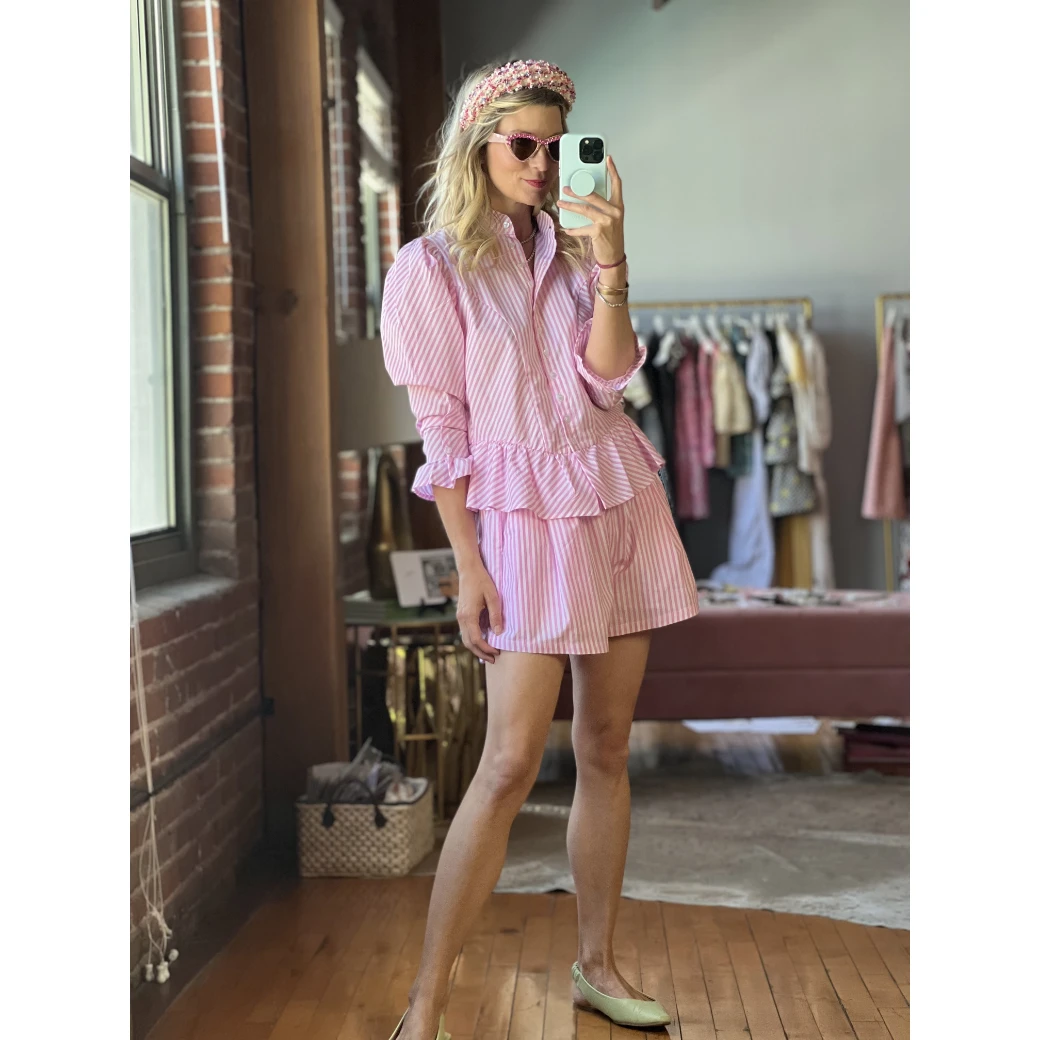 BURU White Label Clothing Everyday Shorts - Pink Stripe 14 BURU White Label Clothing Everyday Shorts - Pink Stripe