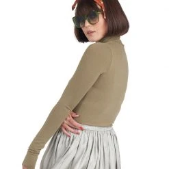 BURU White Label Tops The Everyday Turtleneck - Olive 17 BURU White Label Tops The Everyday Turtleneck - Olive
