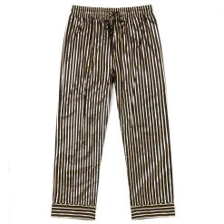 BURU White Label Clothing Everyday Pants - Black & Gold Pinstripe