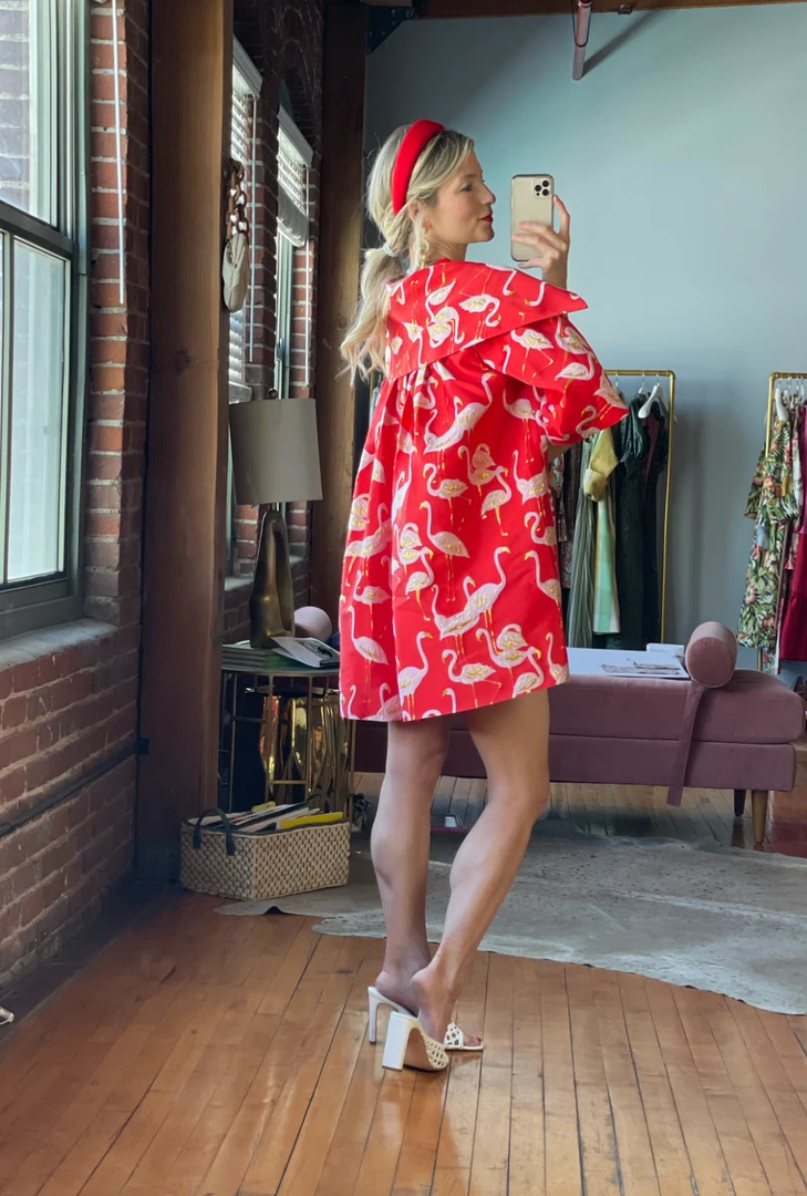 BURU White Label Flamingo Car Coat - Red 10 BURU White Label Flamingo Car Coat - Red