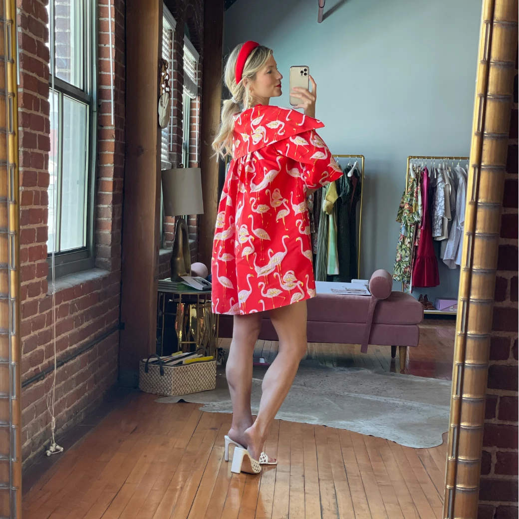 BURU White Label Flamingo Car Coat - Red 14 BURU White Label Flamingo Car Coat - Red