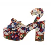 Buru Accessories Floral Platforms - Red, White & Blue