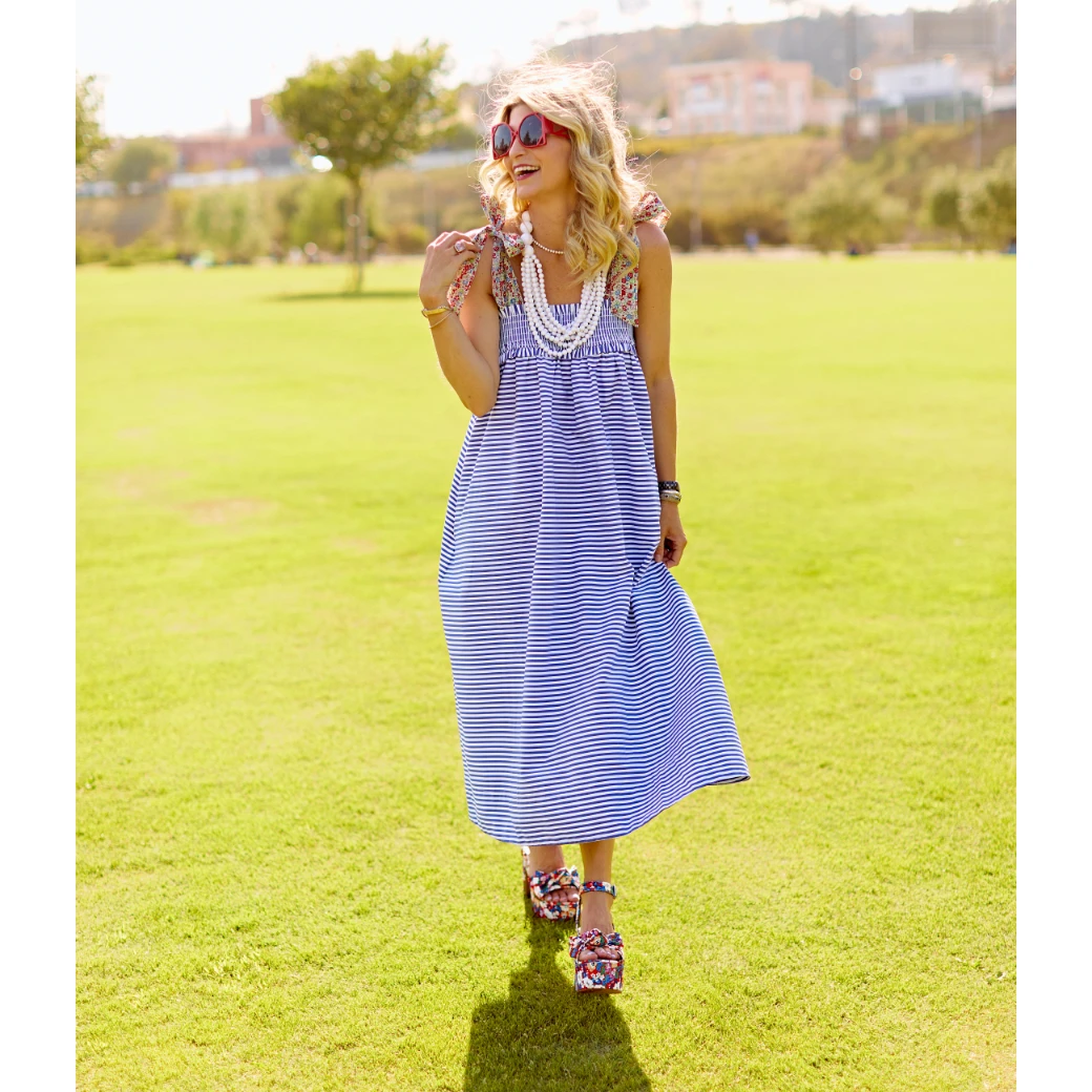 Buru Accessories Floral Platforms - Red, White & Blue 10 Buru Accessories Floral Platforms - Red, White & Blue