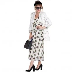 BURU White Label Front To Back Peplum Dress - Black And White Floral - Final Sale Clothing 25 BURU White Label Front To Back Peplum Dress - Black And White Floral - Final Sale Clothing