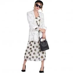 BURU White Label Front To Back Peplum Dress - Black And White Floral - Final Sale Clothing 35 BURU White Label Front To Back Peplum Dress - Black And White Floral - Final Sale Clothing