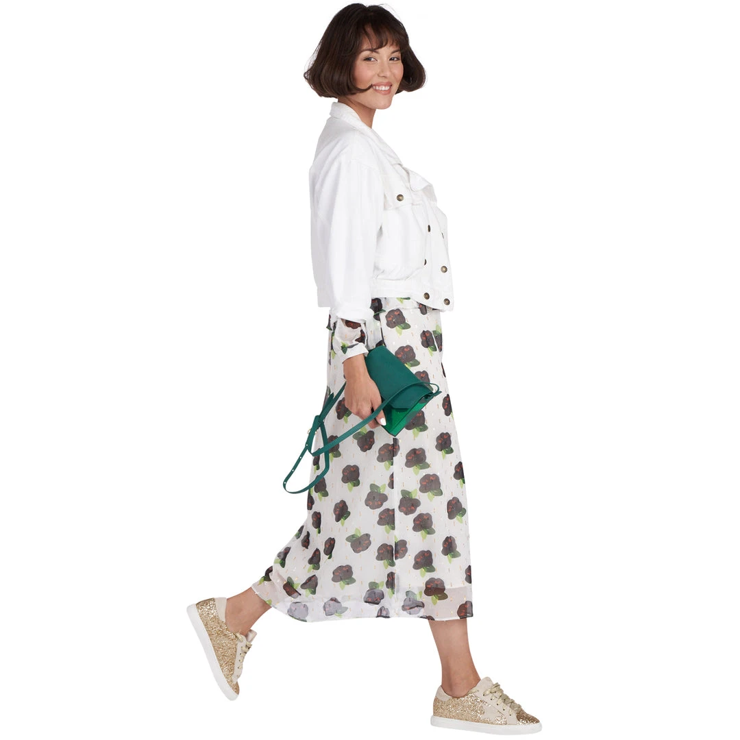 BURU White Label Front To Back Peplum Dress - Black And White Floral - Final Sale Clothing 16 BURU White Label Front To Back Peplum Dress - Black And White Floral - Final Sale Clothing