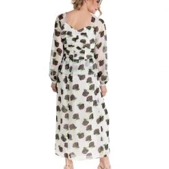 BURU White Label Front To Back Peplum Dress - Black And White Floral - Final Sale Clothing 22 BURU White Label Front To Back Peplum Dress - Black And White Floral - Final Sale Clothing