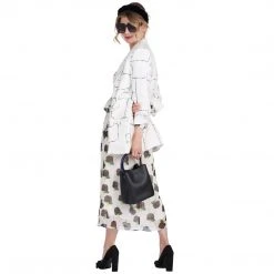 BURU White Label Front To Back Peplum Dress - Black And White Floral - Final Sale Clothing 27 BURU White Label Front To Back Peplum Dress - Black And White Floral - Final Sale Clothing