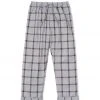 BURU White Label Bottoms Everyday Pants - Grey Plaid - Final Sale
