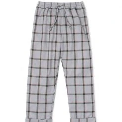 BURU White Label Bottoms Everyday Pants - Grey Plaid - Final Sale
