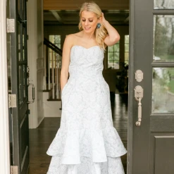 BURU Pink Label BURU X Hunter Blake Sweetheart Bustier - Blue Damask 26 BURU Pink Label BURU X Hunter Blake Sweetheart Bustier - Blue Damask