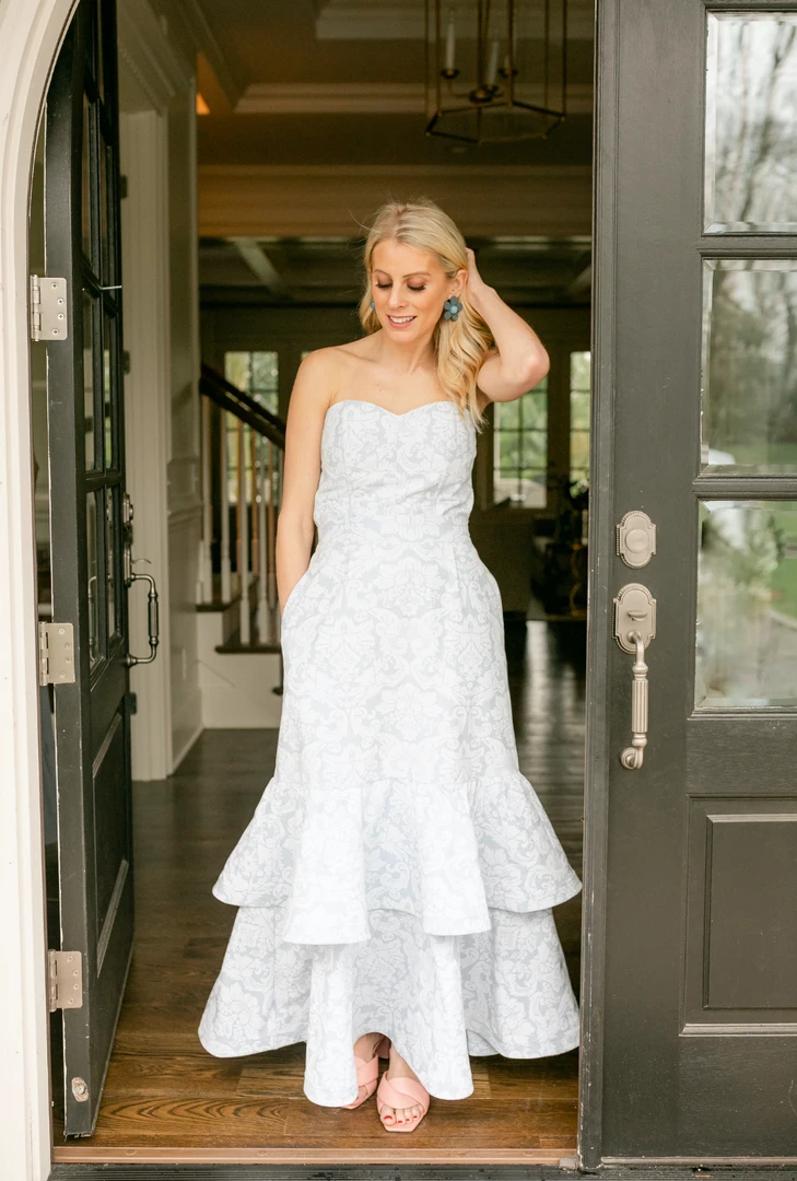 BURU Pink Label BURU X Hunter Blake Sweetheart Bustier - Blue Damask 9 BURU Pink Label BURU X Hunter Blake Sweetheart Bustier - Blue Damask