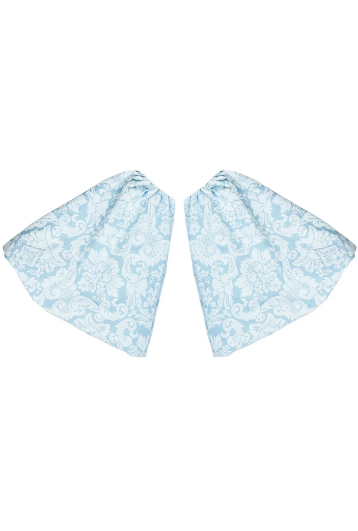 BURU Pink Label BURU X Hunter Blake Statement Sleeves - Blue Damask Clothing 3 BURU Pink Label BURU X Hunter Blake Statement Sleeves - Blue Damask Clothing