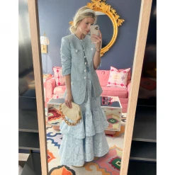 BURU Pink Label BURU X Hunter Blake - Trumpet Teagan - Blue Damask