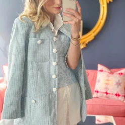 BURU Pink Label Clothing BURU X Hunter Blake Walking Blazer - Blue Tweed