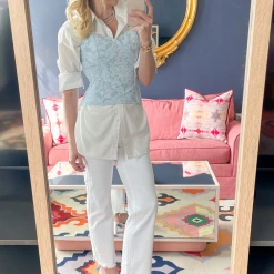 BURU White Label Classic Straight Leg Jeans - White