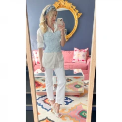 BURU White Label Classic Straight Leg Jeans - White