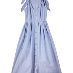 BURU Pink Label Le Scoop Dress - Blue Oxford